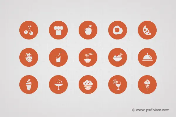 50 Food Icon Set