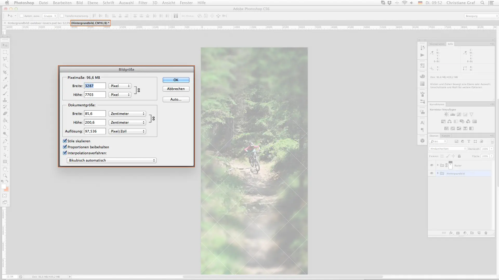 1 tutorial rollup outdoor step2 bildeigenschaften Outdoor rollup erstellen Bildeigenschaften