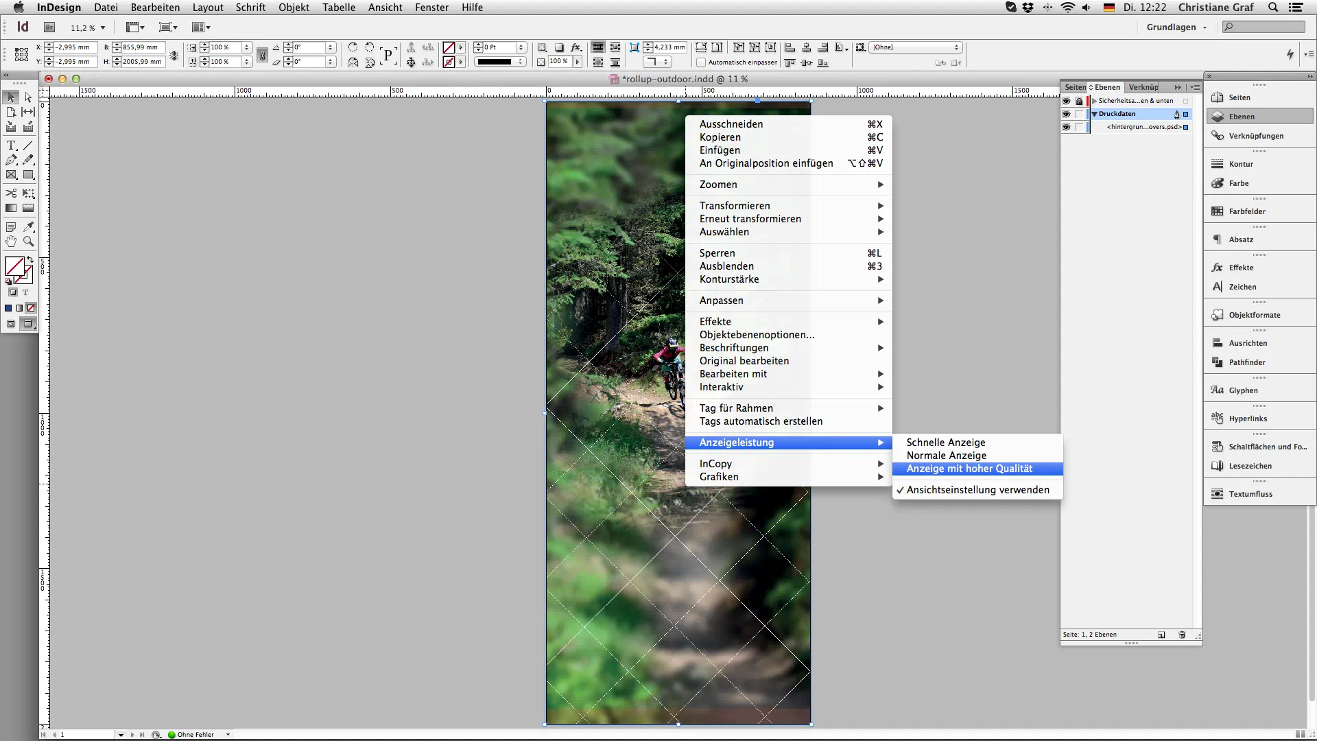 2 tutorial rollup outdoor step3 anzeigequalitt ndern Outdoor rollup erstellen Anzeigequalität