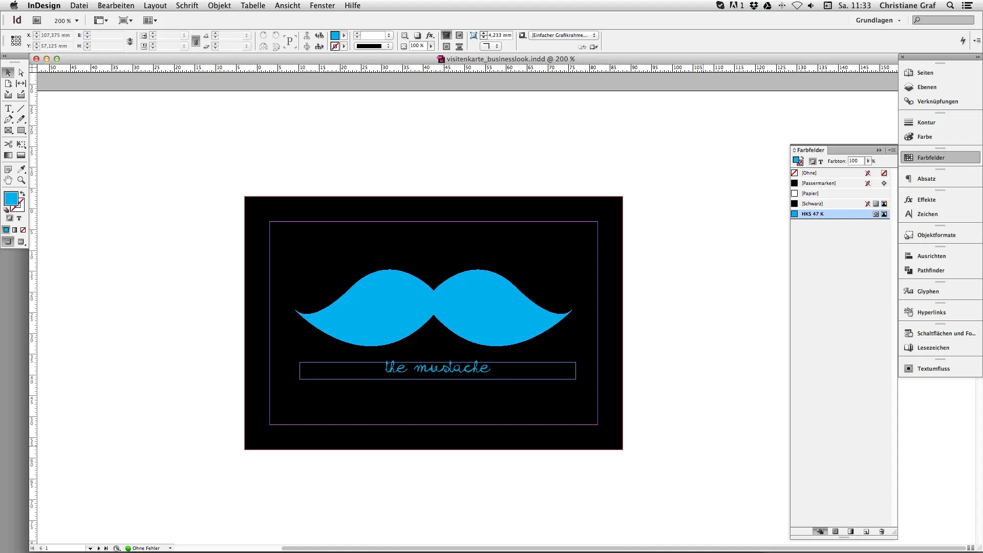 3 visitenkarte businesslook vorderseite logo platzieren Visitenkarten im Business Look 4