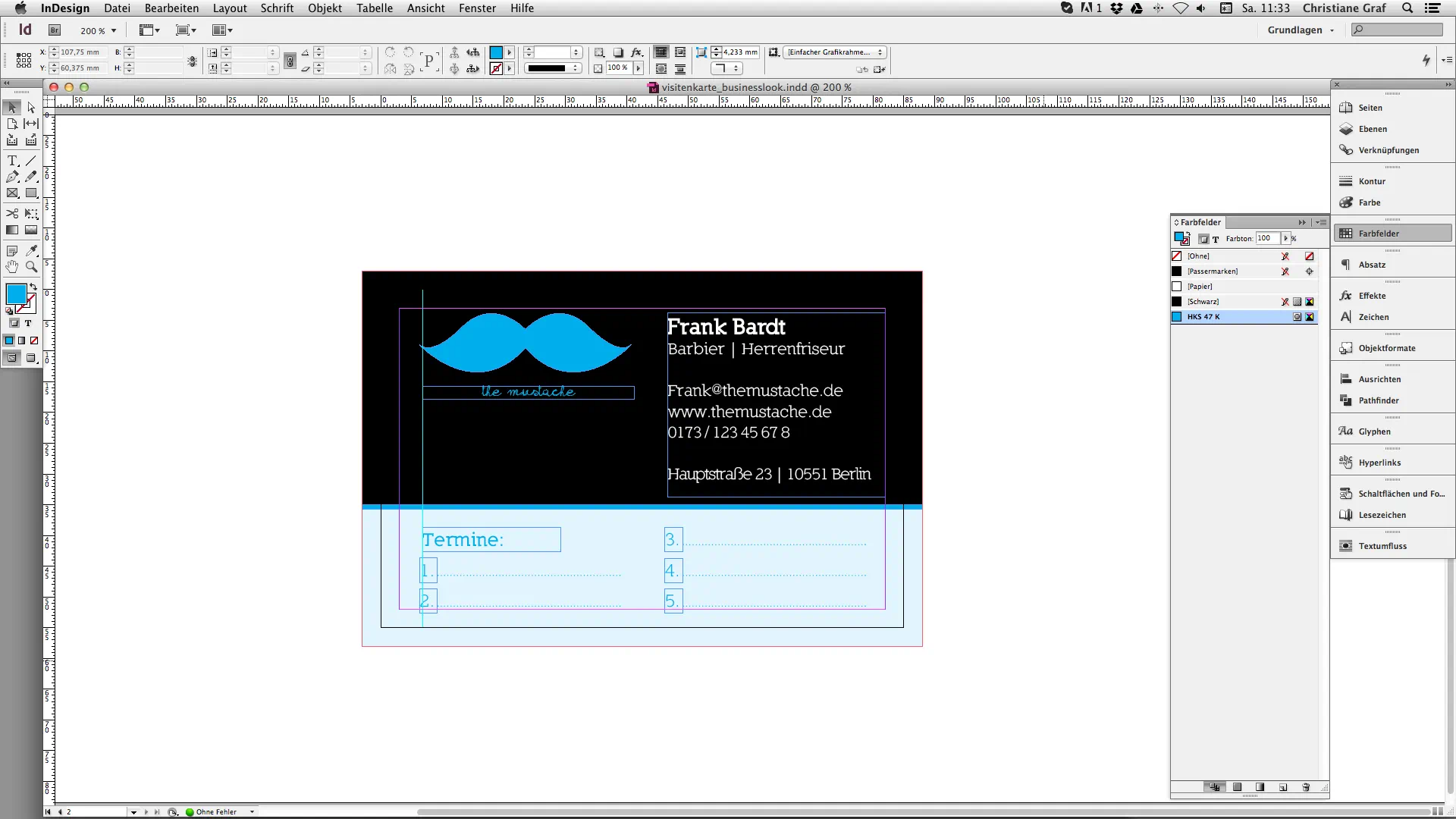 4 visitenkarte businesslook rueckseite gestalten Visitenkarten im Business Look: Rückseite gestalten