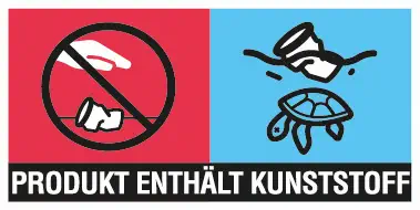 Produkt enthält Kunststoff Kennzeichnung