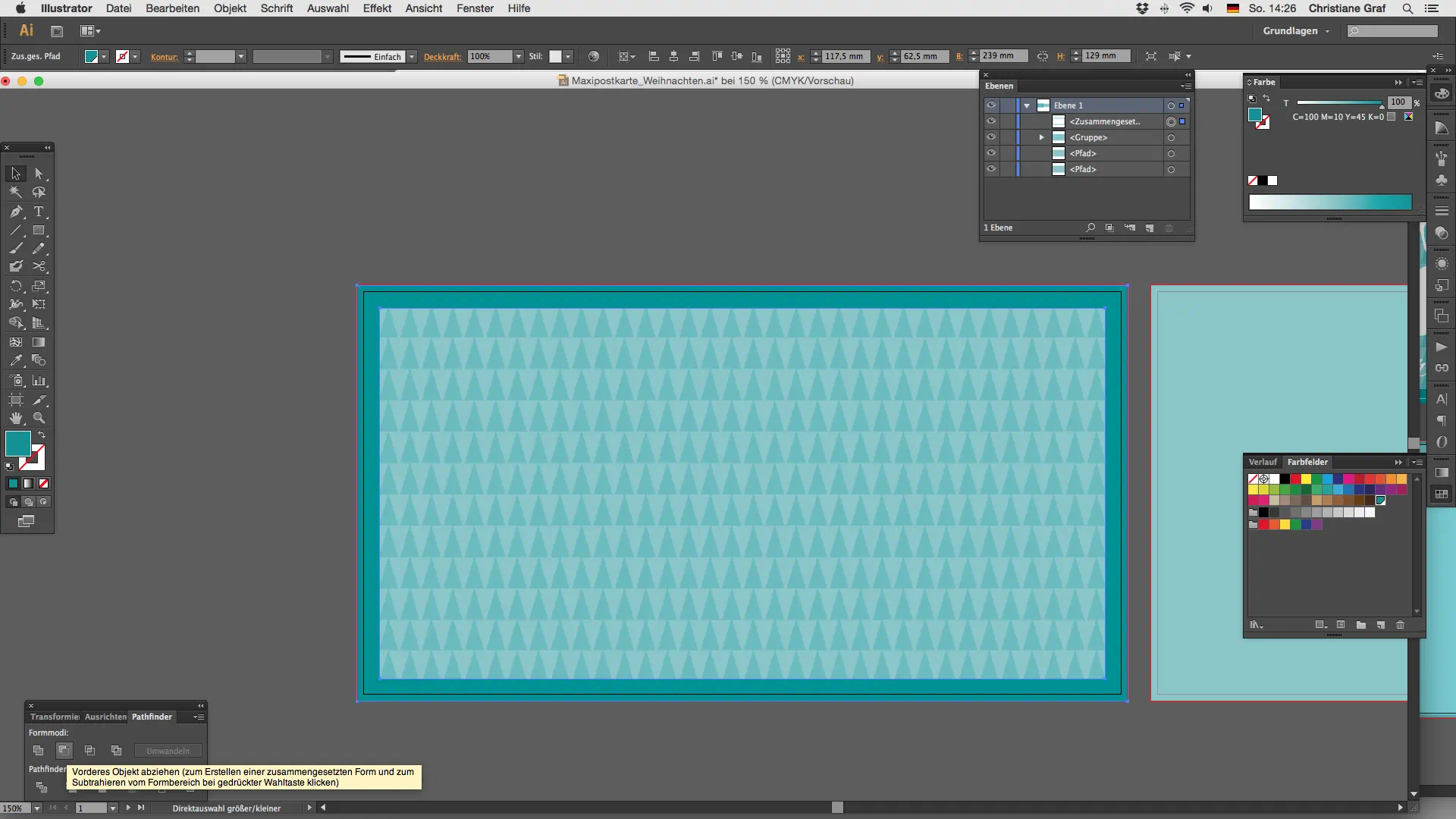 Maxikarte gestalten Rahmen Pathfinder