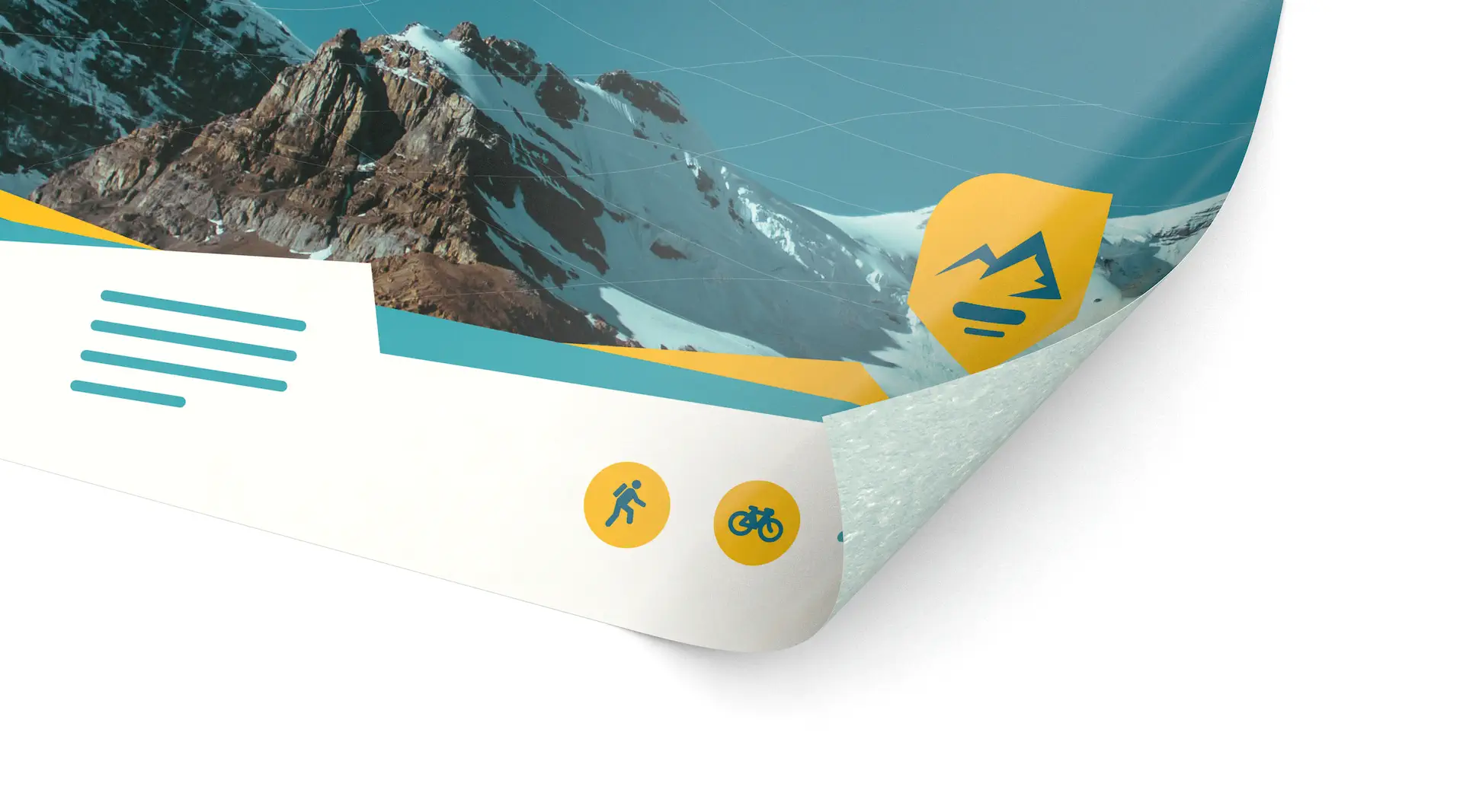 Affichenpapier links