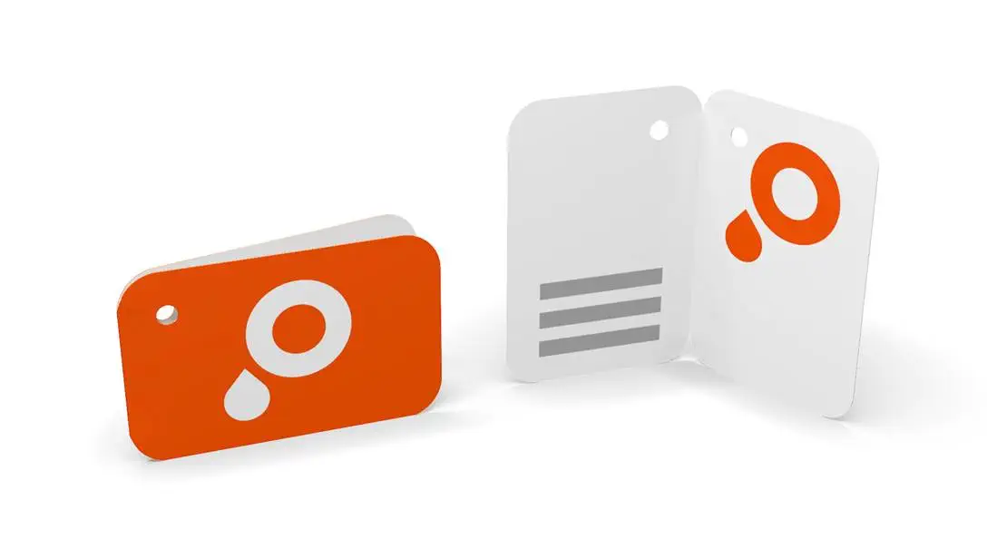 Artikel Anhänger rechteckig mit abgerundeten Ecken