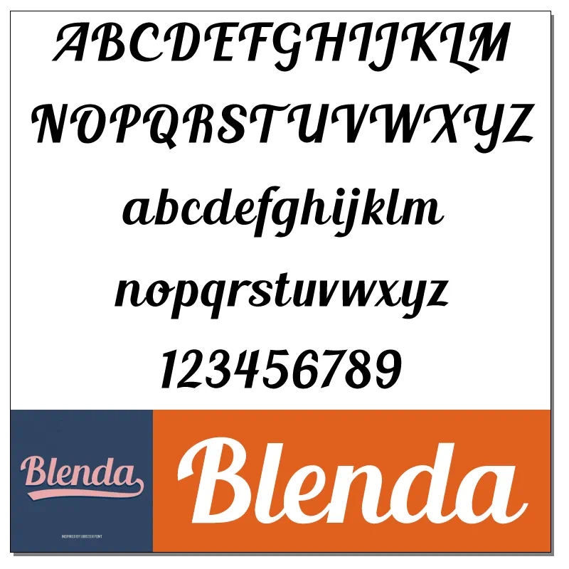 Blenda Script Font by Seniors Studio