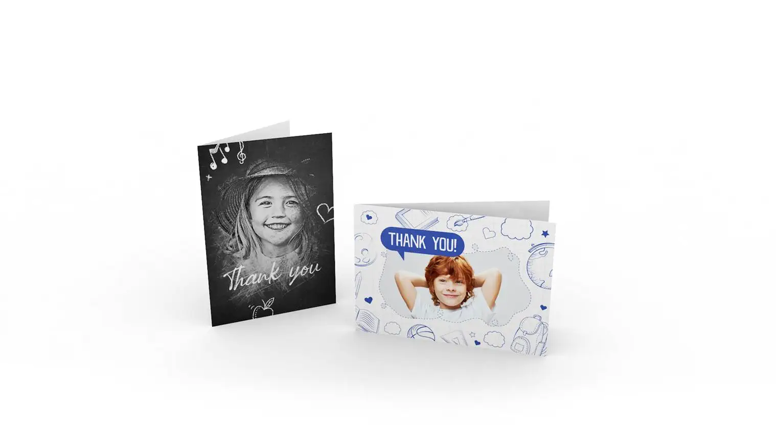 Dankeskarten im DIN-A6-Format
