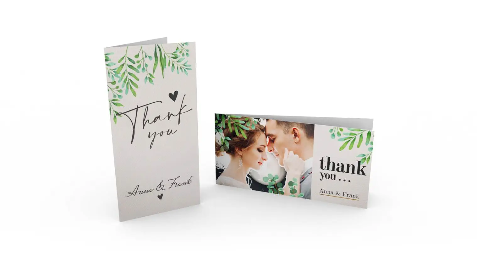 Dankeskarten im DIN-lang-Format