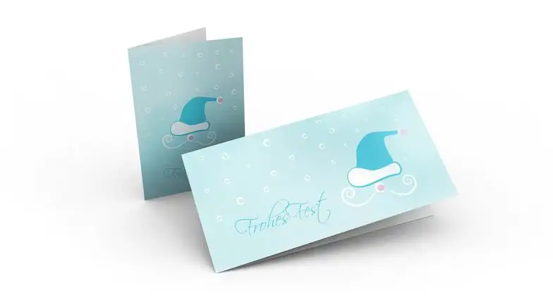 Weihnachtskarten aus Recyclingpapier
