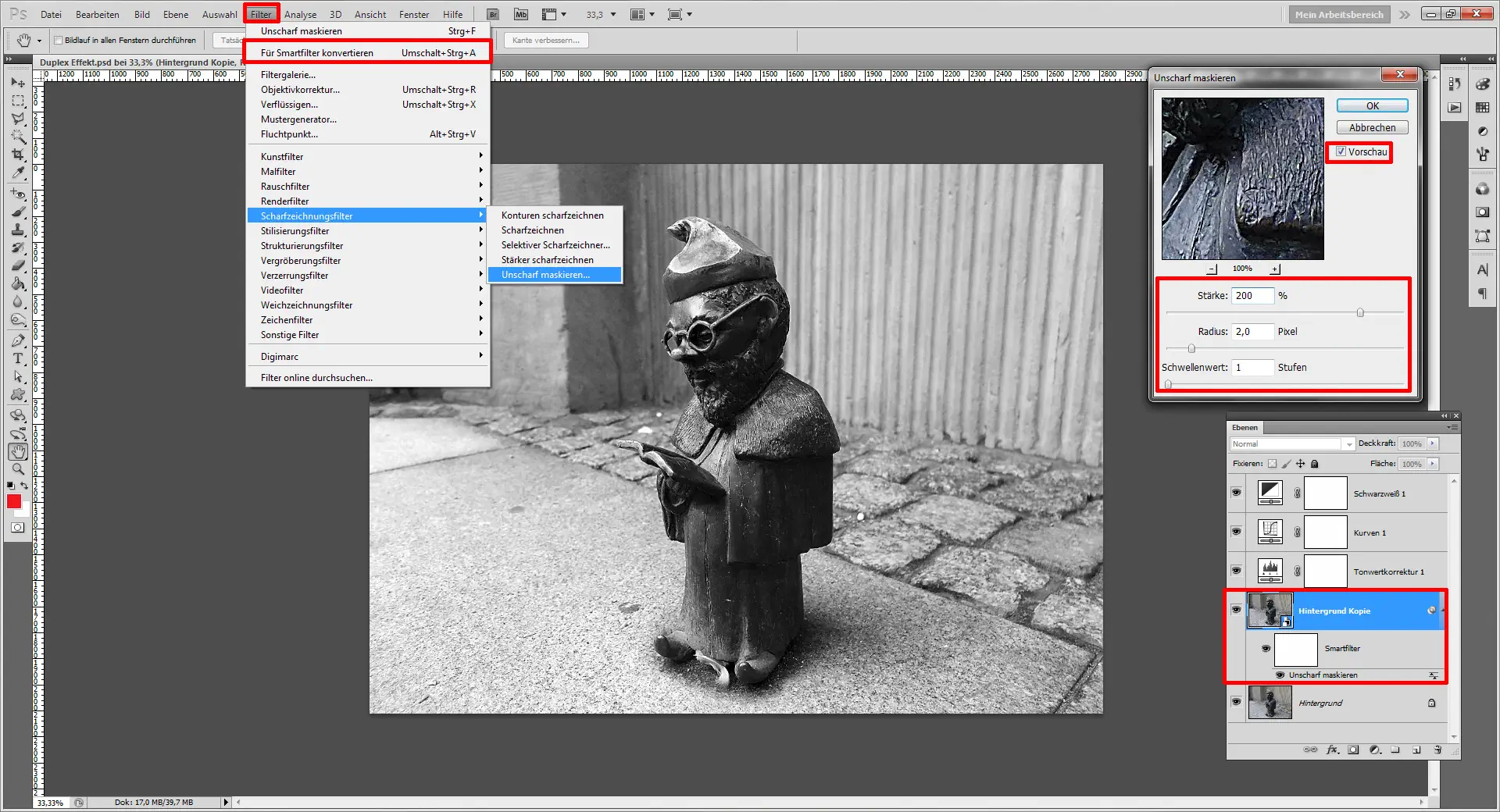 Duplex Effekt 04 Erstelle einen Duplex Effekt mit Photoshop 4
