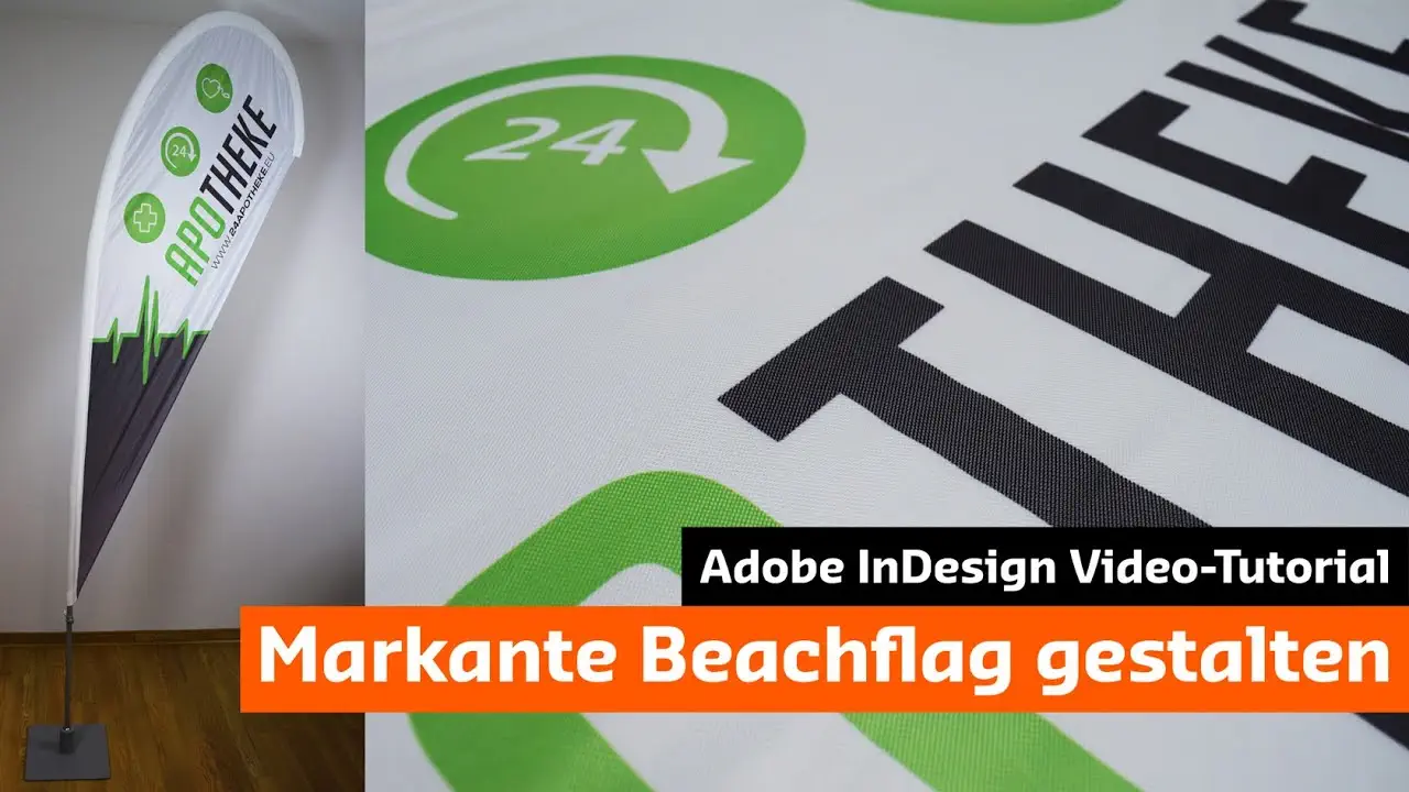 Eine markante Beachflag in InDesign gestalten Tutorial  Unboxing