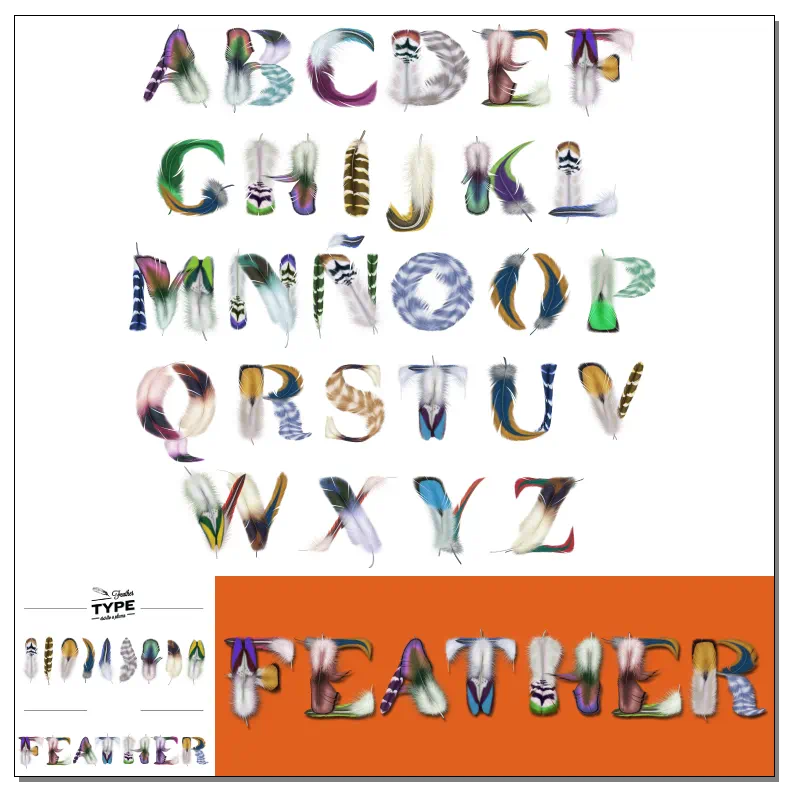 FeatherType Font by Manuel Persa