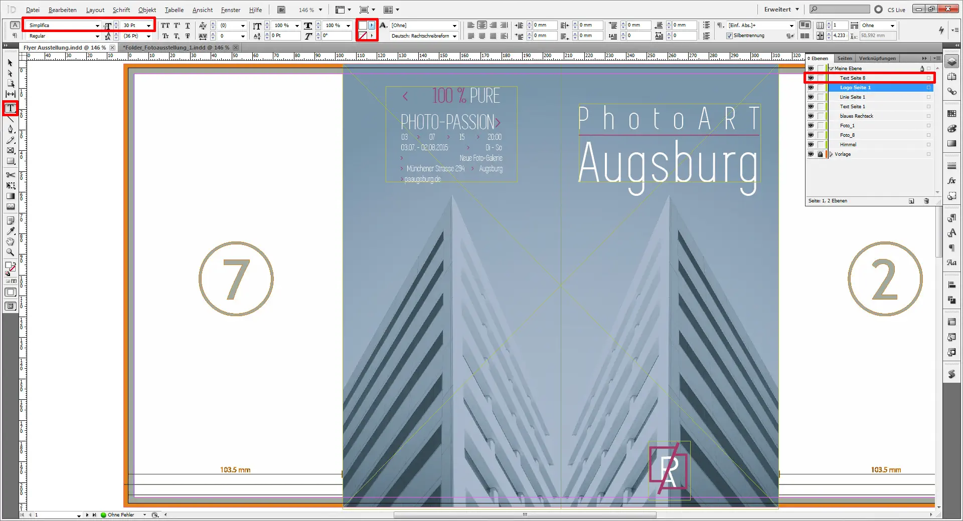 Flyer für eine Austellung 12