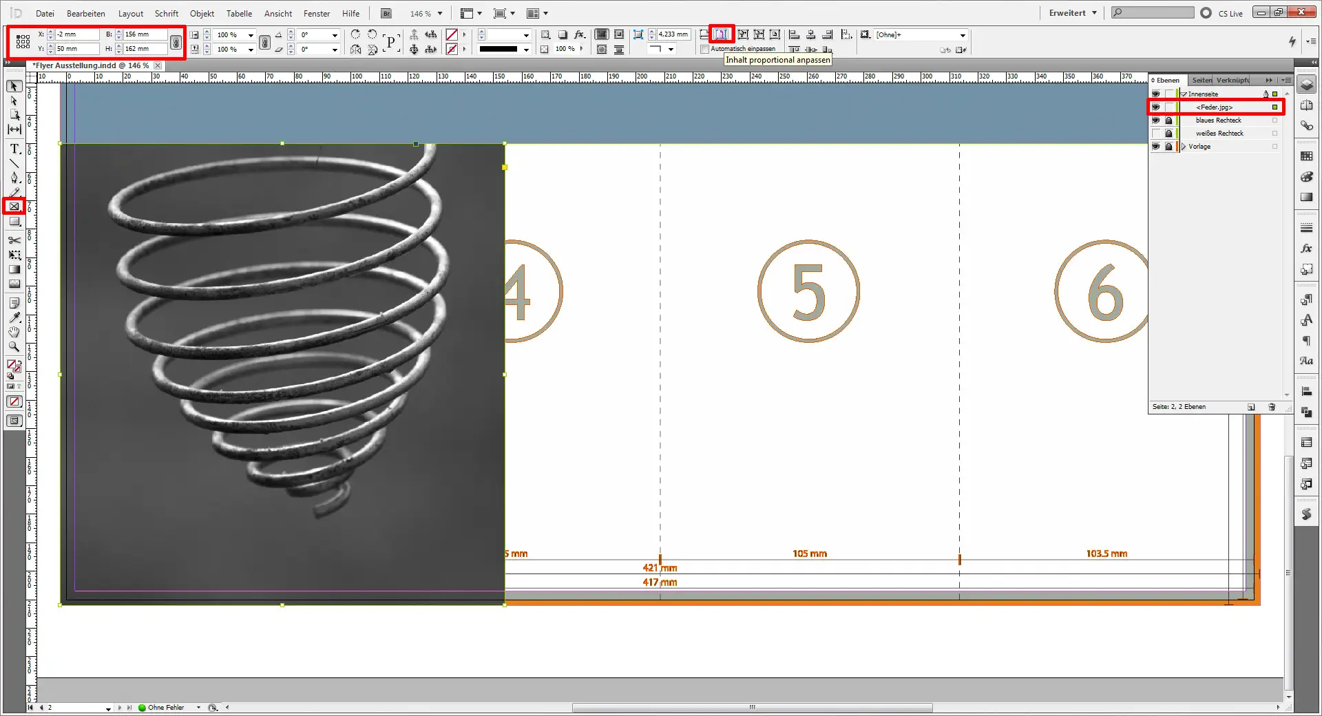 Flyer für eine Austellung 17