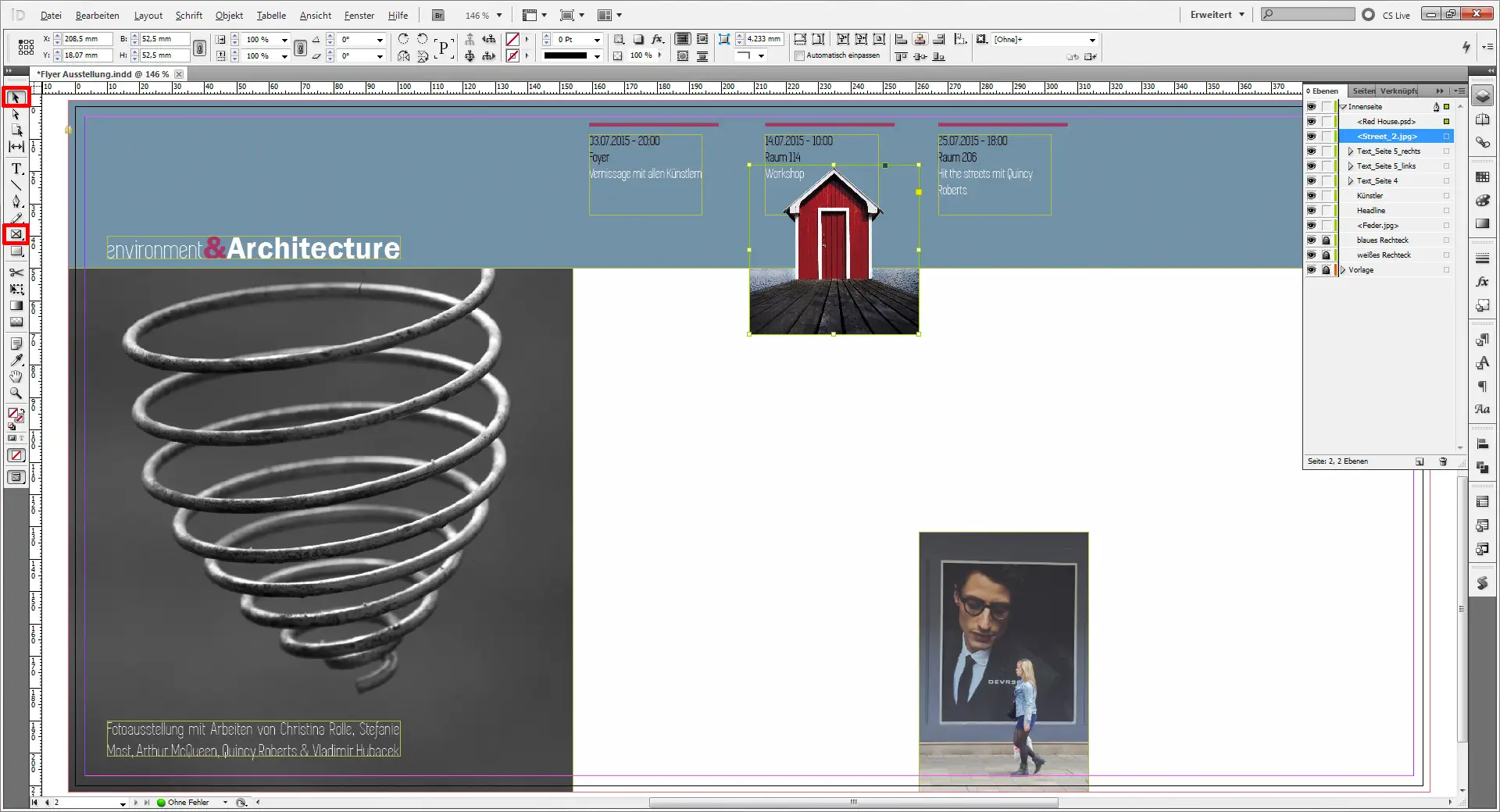 Flyer für eine Austellung 21