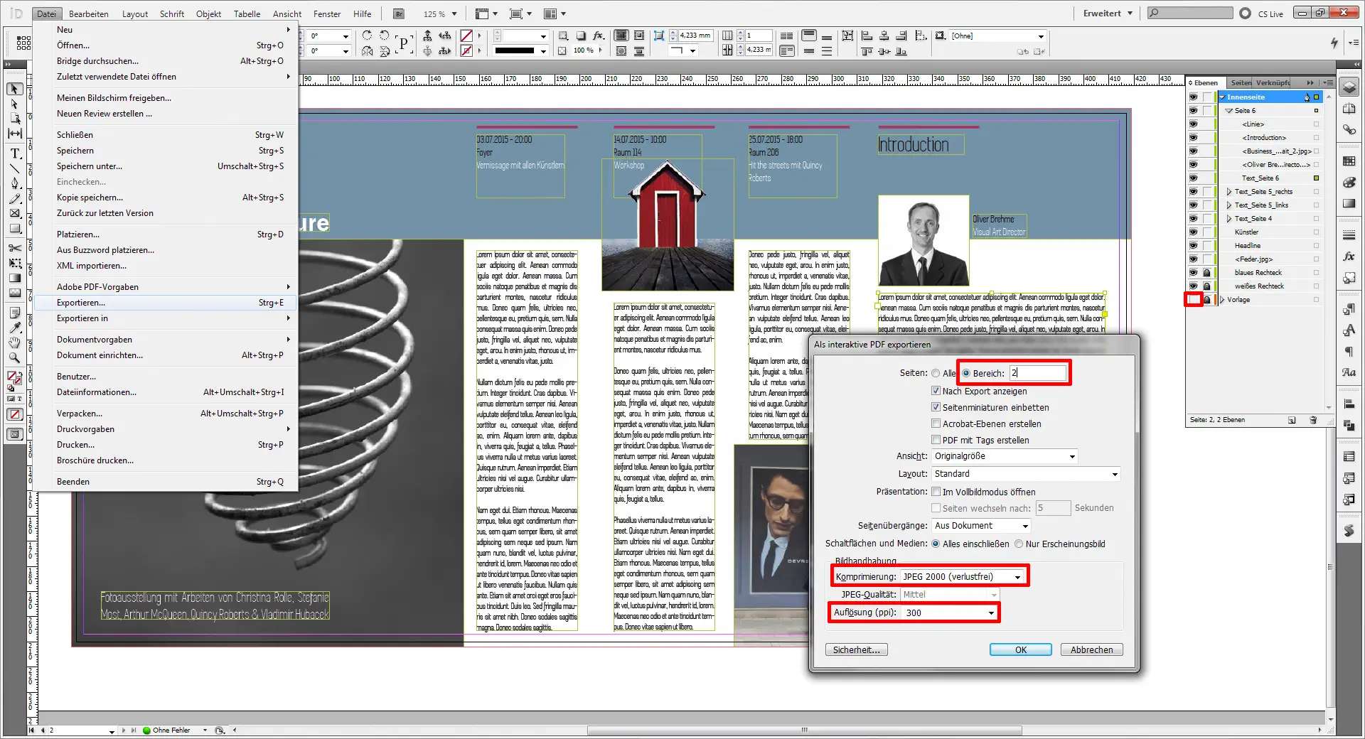 Flyer für eine Austellung 24