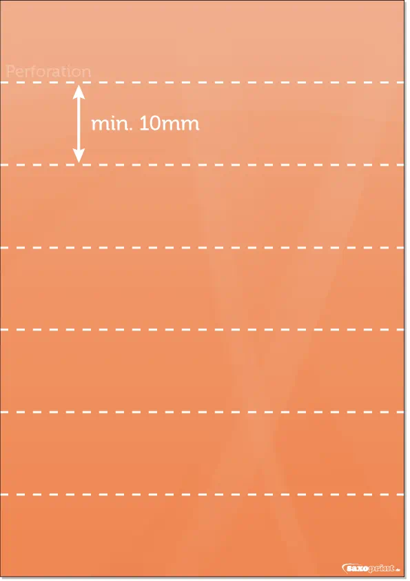 Flyer Hochformat Perforationslinien Flyer Hochformat Perforationslinien