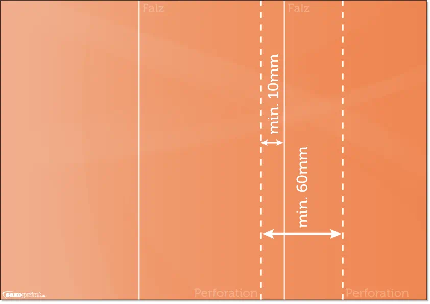 Folder Querformat Perforationslinien Folder Querformat Perforationslinien