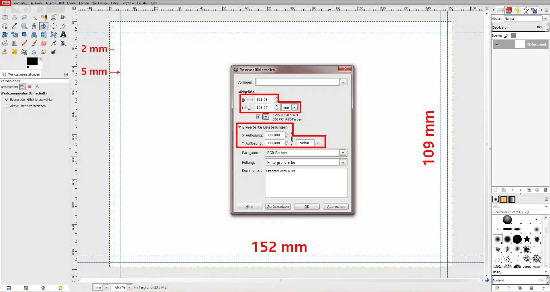 GIMP Einladung Tutorial Step 1 GIMP Einladung Tutorial Step 1