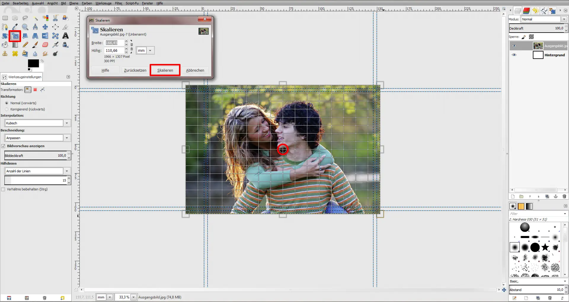 GIMP Einladung Tutorial Step 2 GIMP Einladung Tutorial Step 2