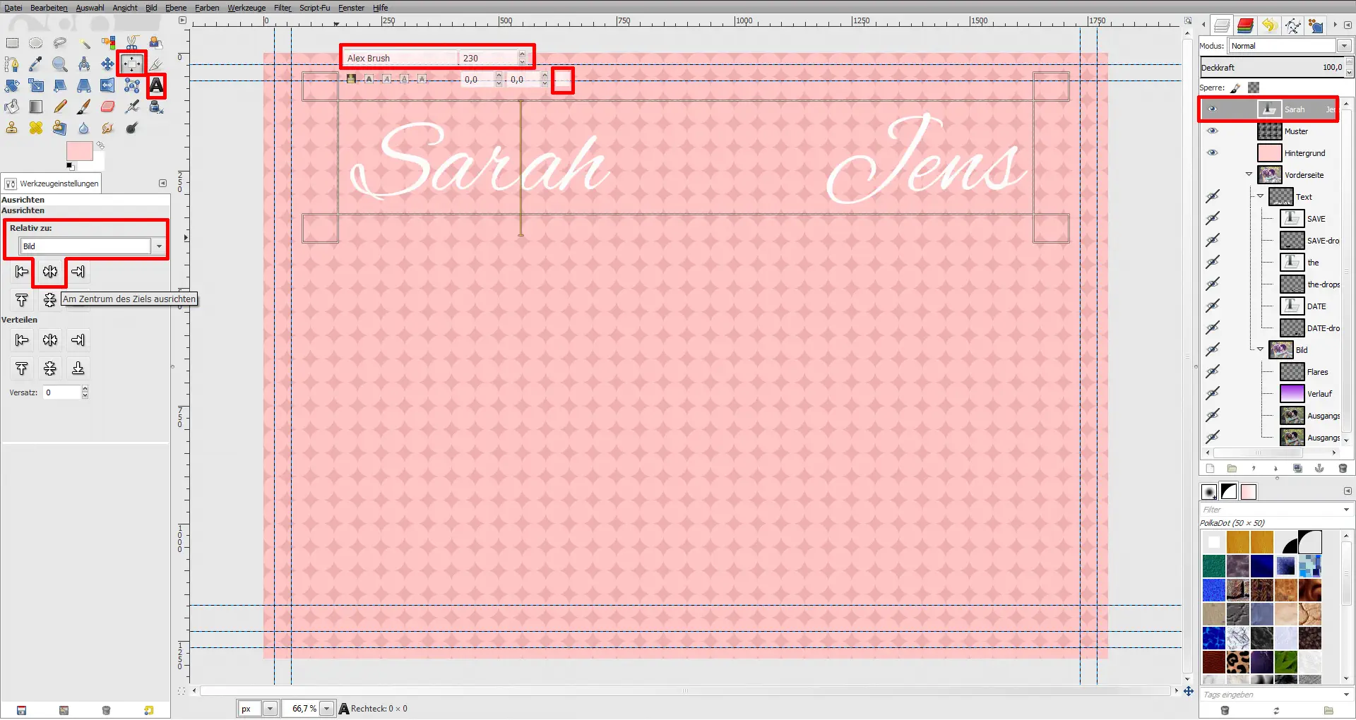 GIMP Einladung Tutorial Step 11 GIMP Einladung Tutorial Step 11