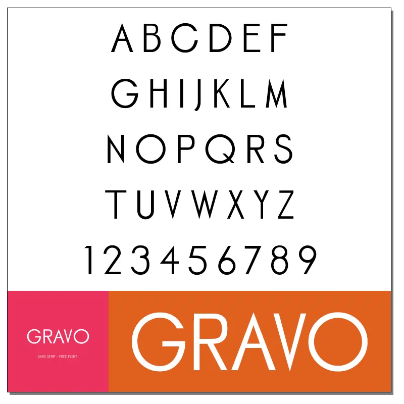 GRAVO Font by Ilario Strazzullo
