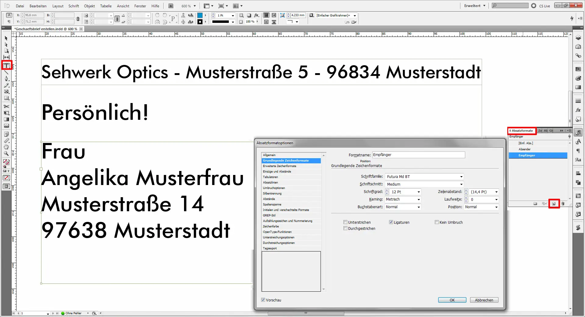 Geschaeftsbrief erstellen 04 Geschaeftsbrief erstellen 04