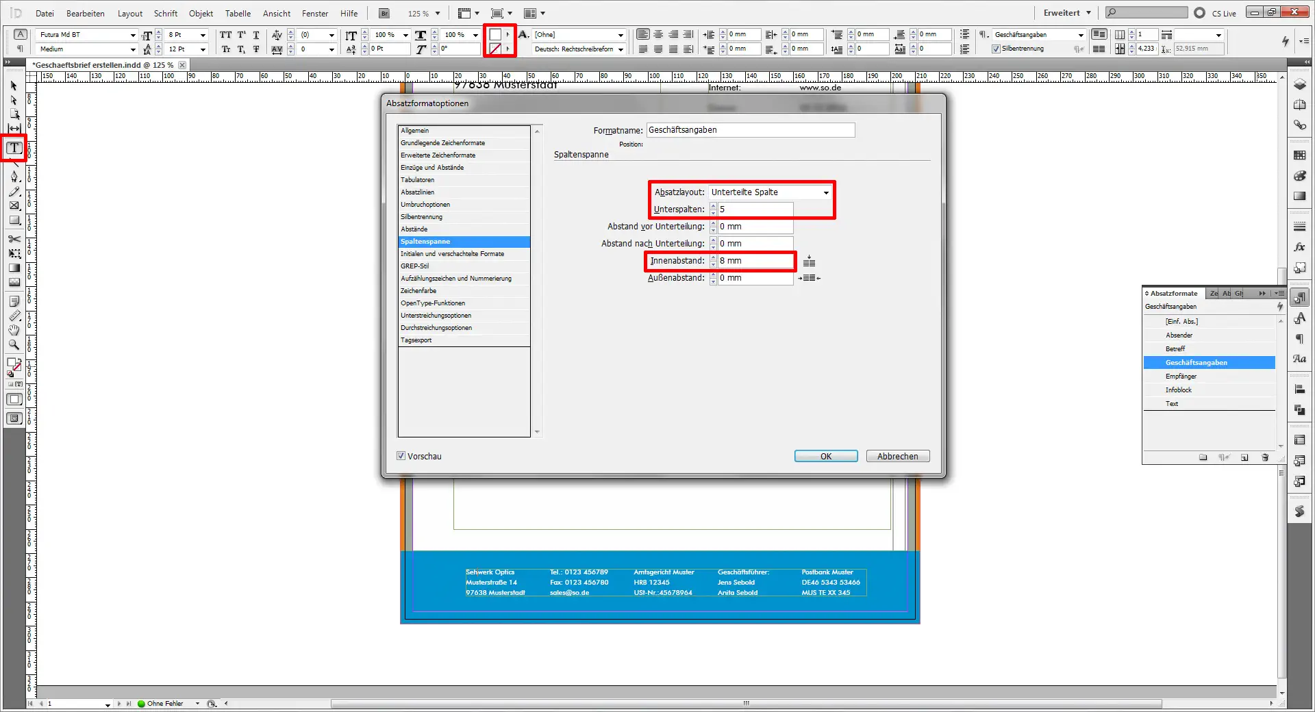 Geschaeftsbrief erstellen 09 Geschaeftsbrief erstellen 09