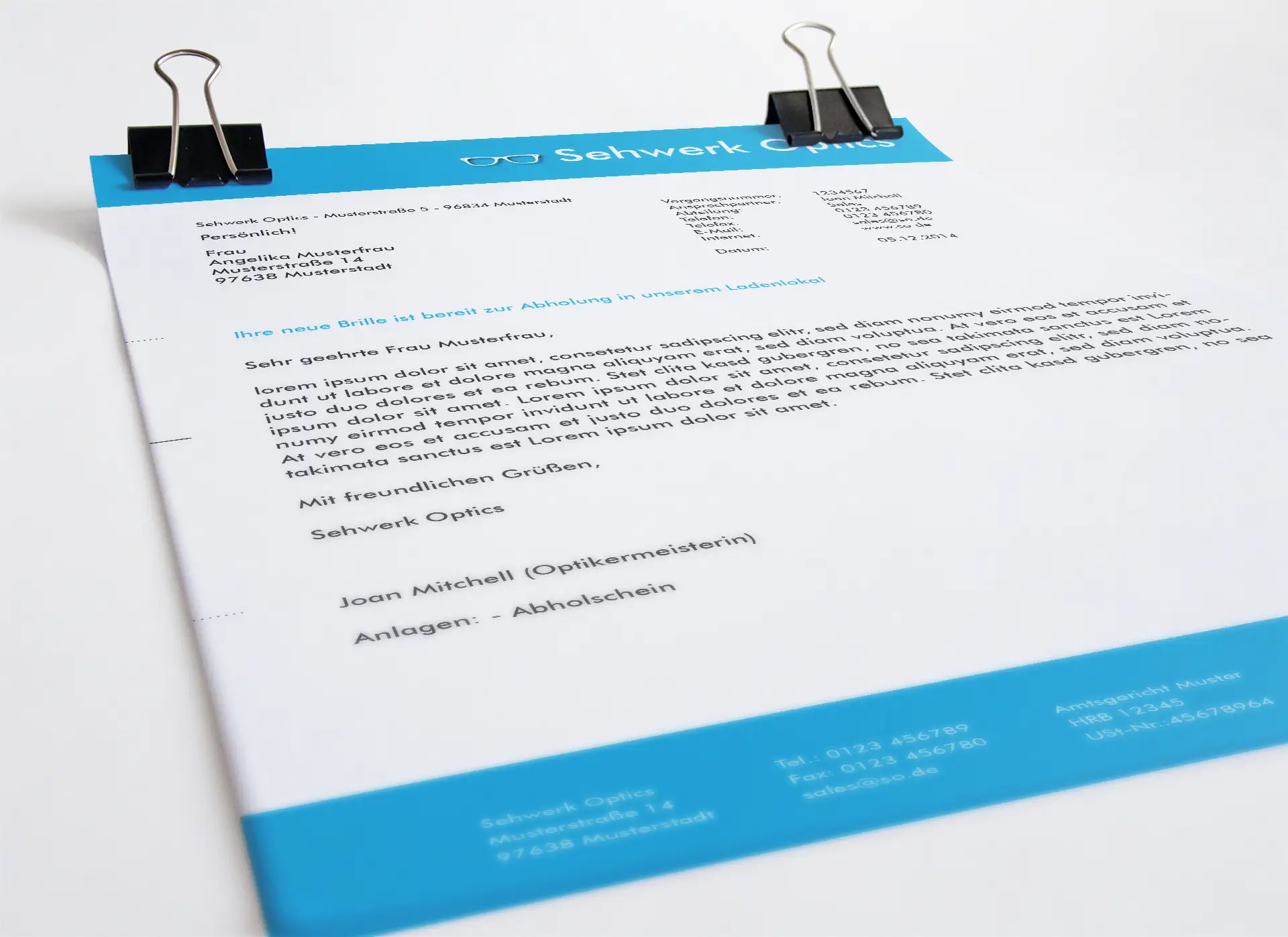 Geschaeftsbrief erstellen mockup