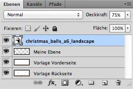 Grusskarte Vorlage Ebenen Deckkraft step 5