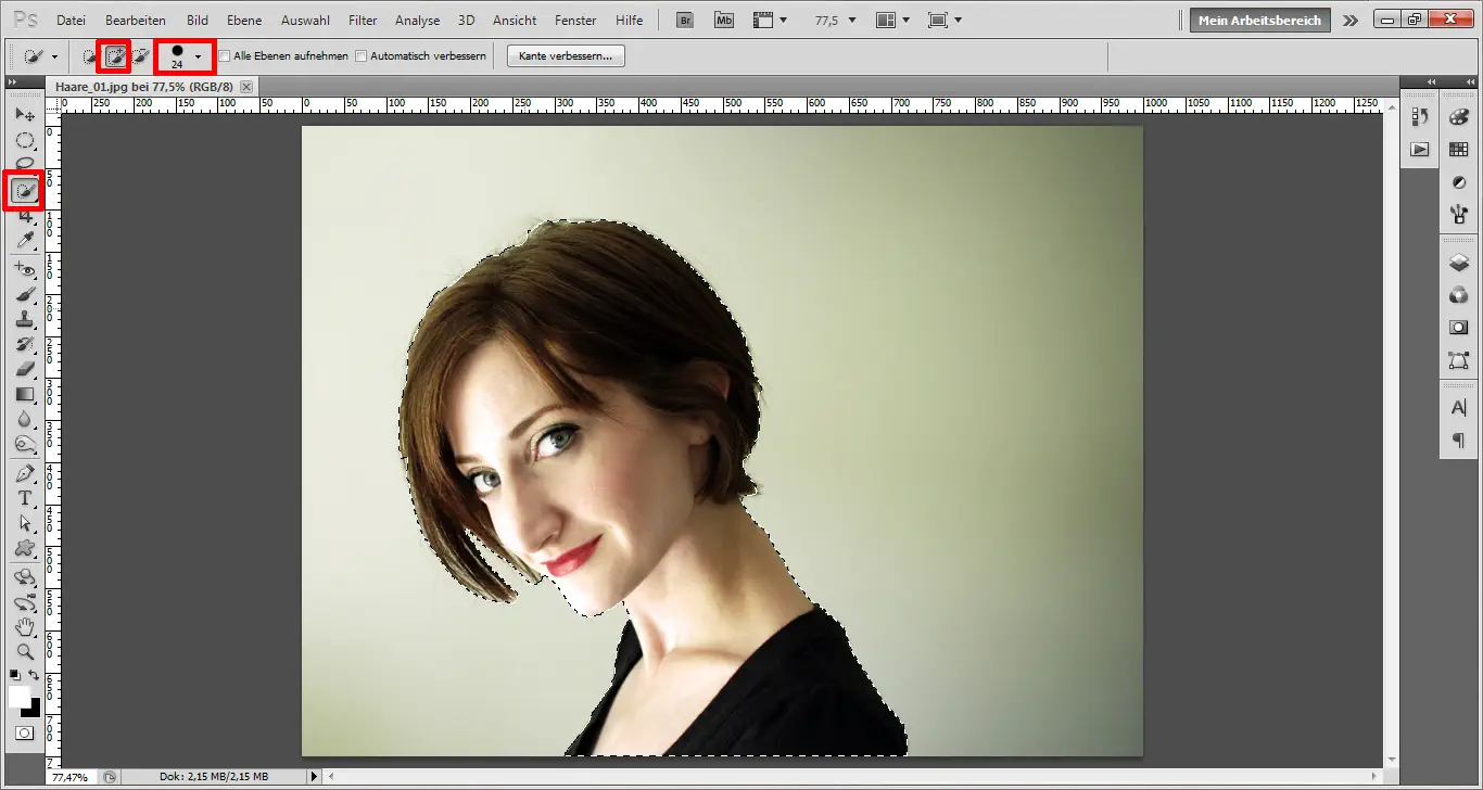 Haare freistellen mit Photoshop (1)