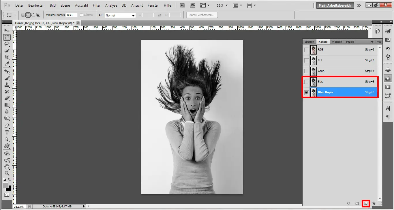 Haare freistellen mit Photoshop (4)