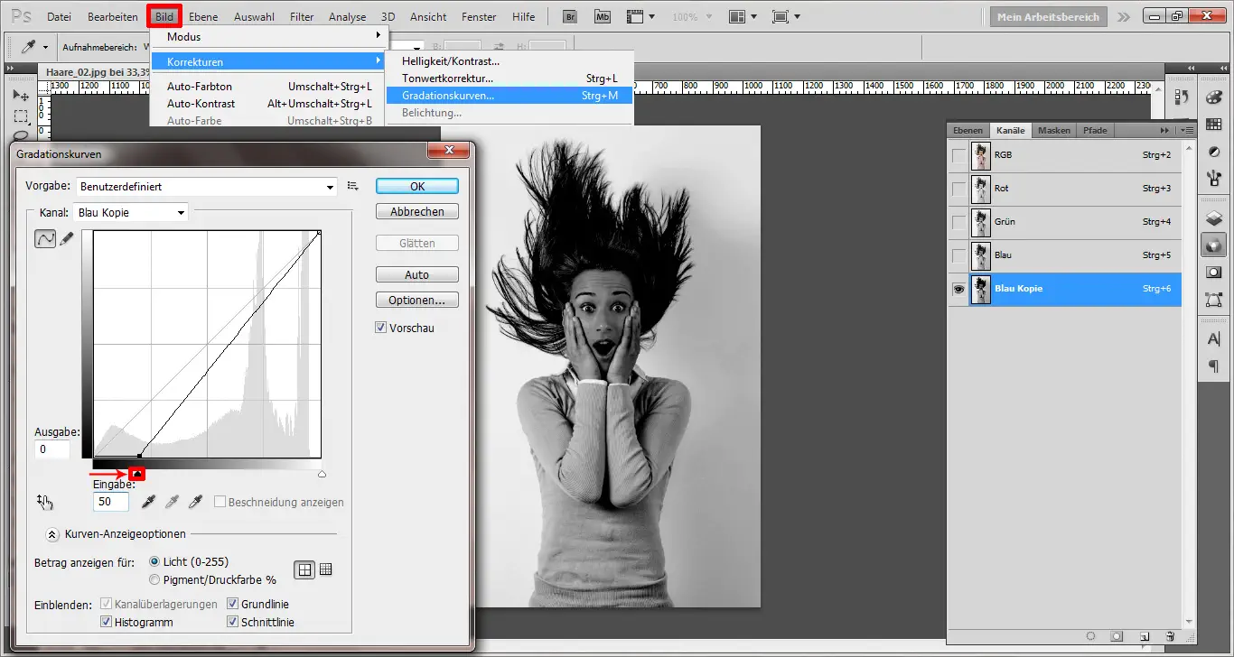 Haare freistellen in Photoshop (5)