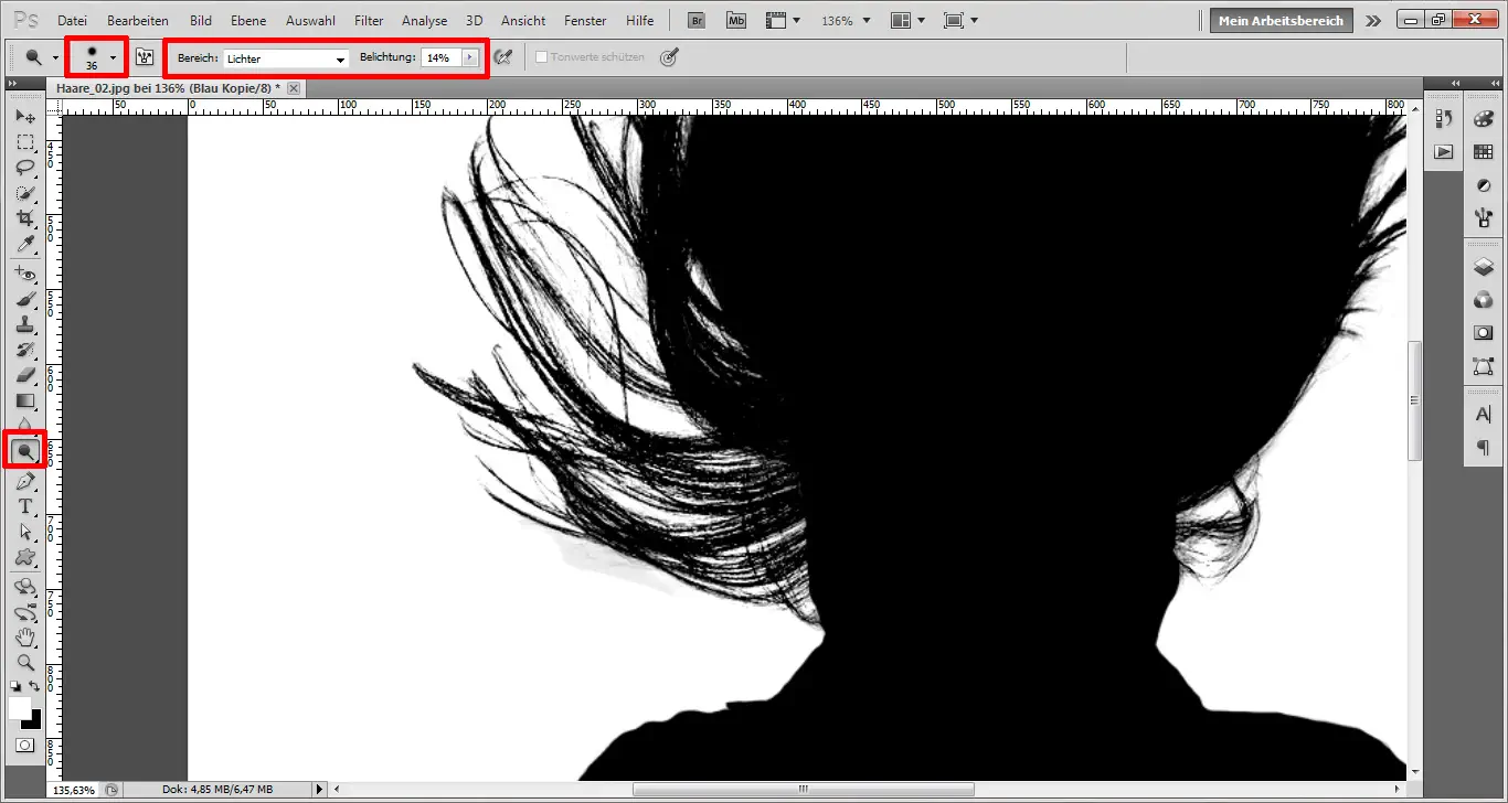 Haare freistellen in Photoshop (8)