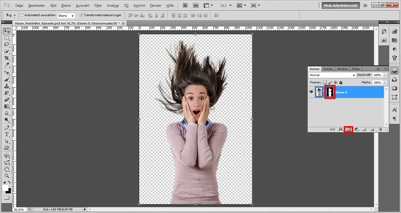 Haare freistellen in Photoshop (9)