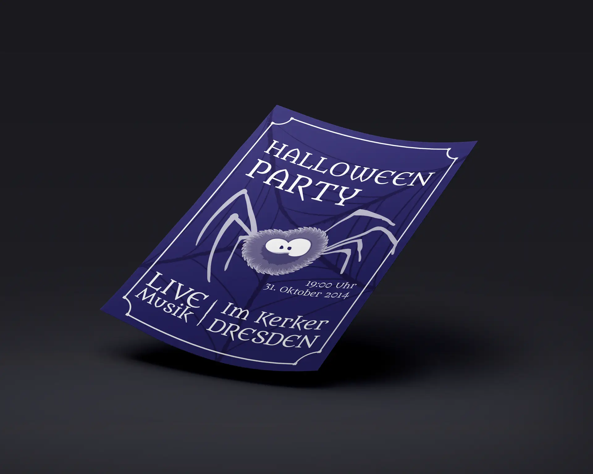 Halloween Flyer gestalten (Mockup)