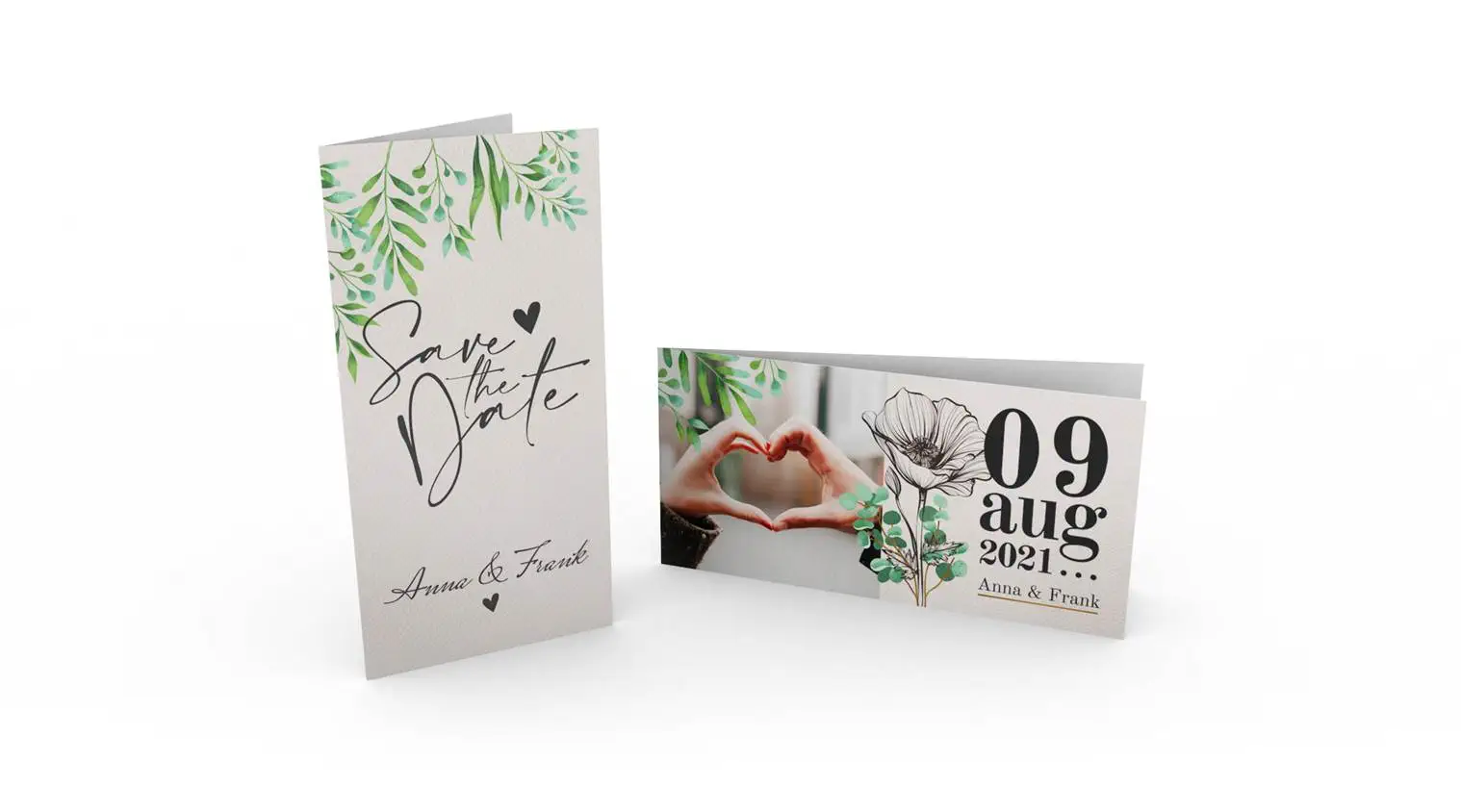 Einladungskarten im DIN-lang-Format Einladungskarten im DIN-lang-Format