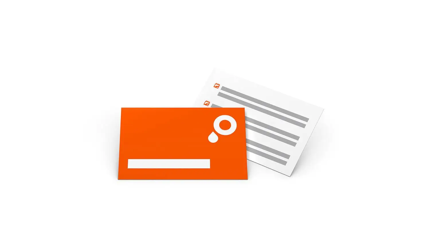 Zweiseitige Terminkarten Zweiseitige Terminkarten