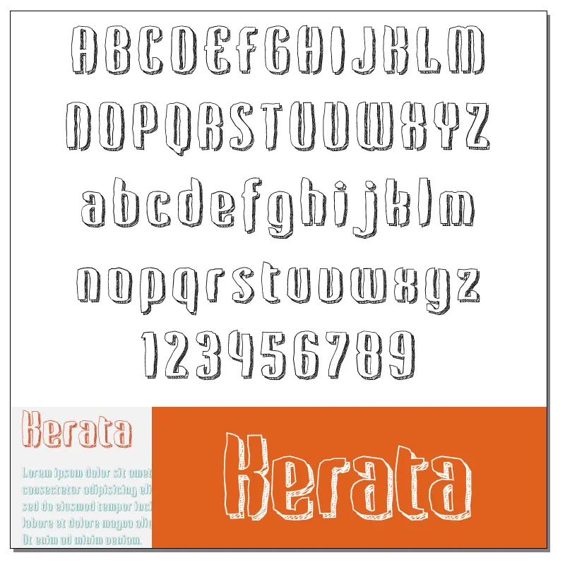 Kerata Font by Beycan Çetin
