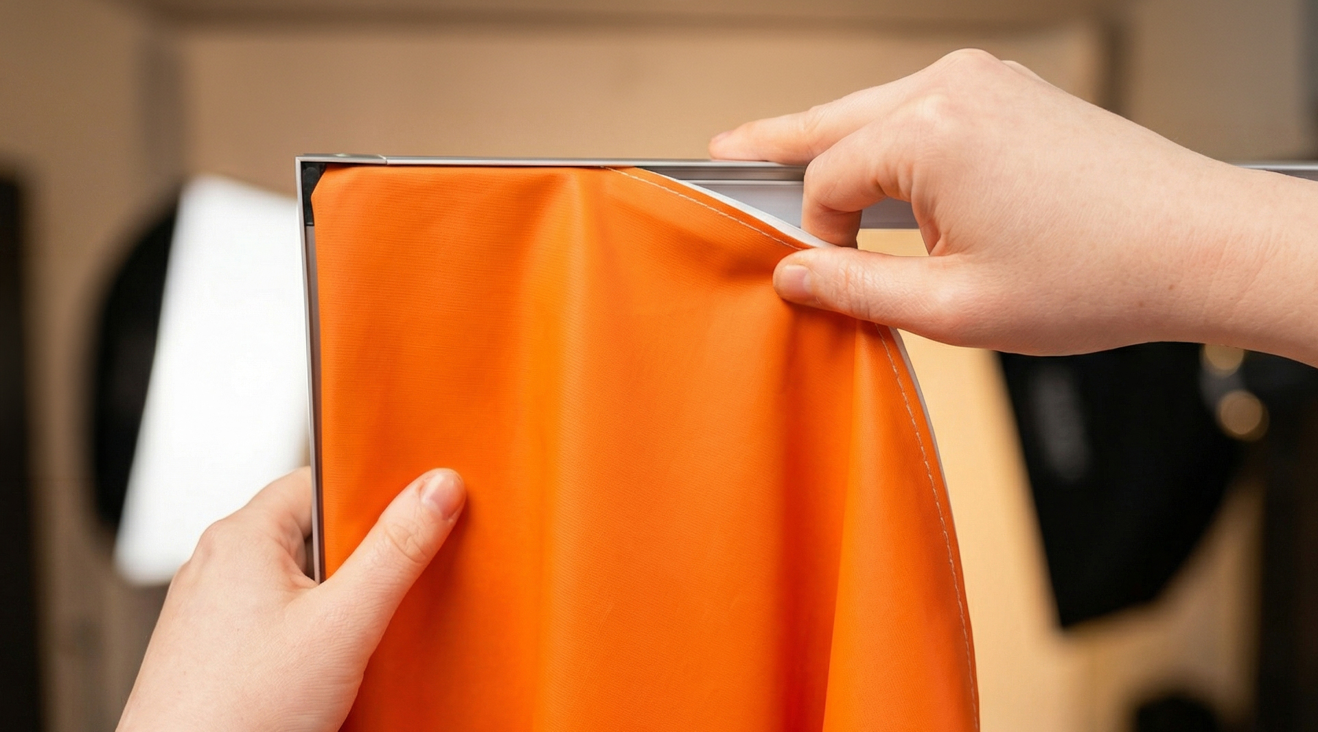 Befestigung des Drucks am System Befestigung des Drucks am System