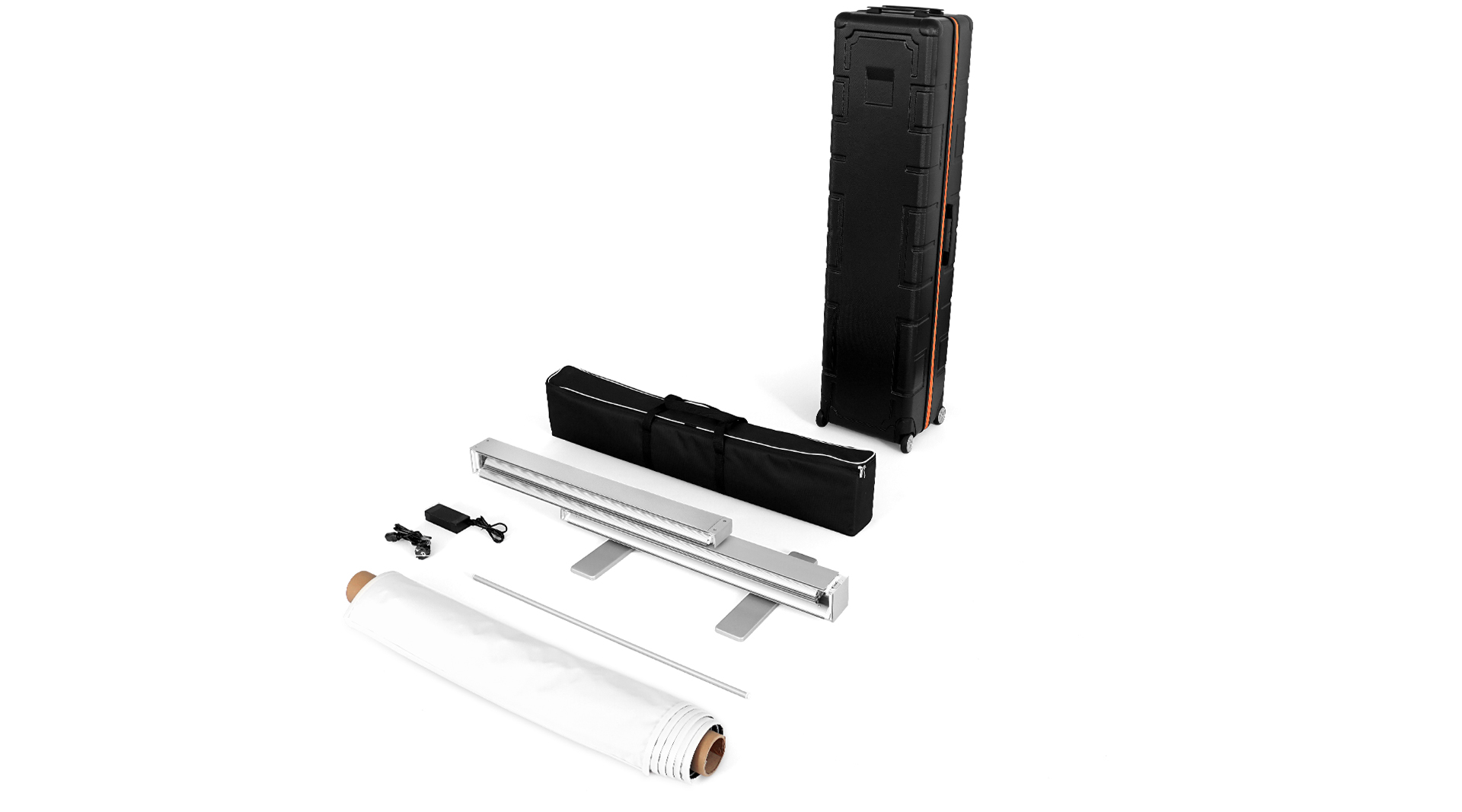 Lieferumfang des Systems 85 x 200 cm inkl. Druck Lieferumfang des Systems 85 x 200 cm inkl. Druck