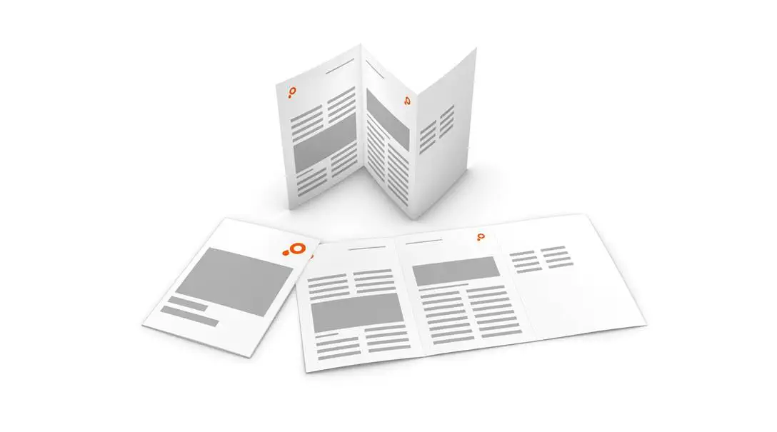 Falzflyer mit Soft Touch Cellophanierung Artikel Falzflyer mit Soft Touch Cellophanierung