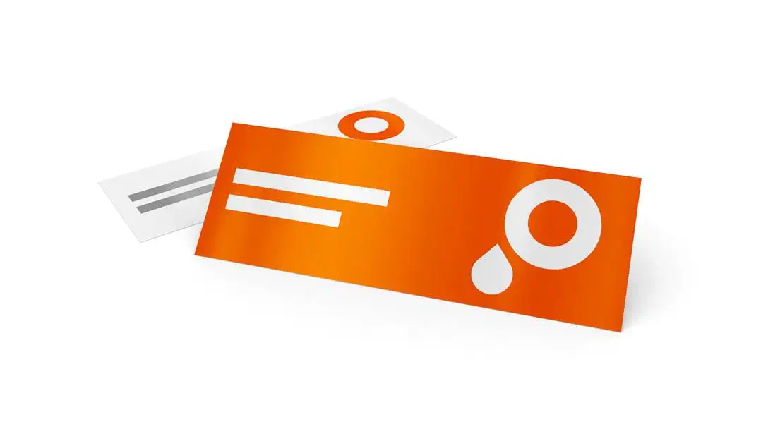 Artikel Lesezeichen mit UV-Lack