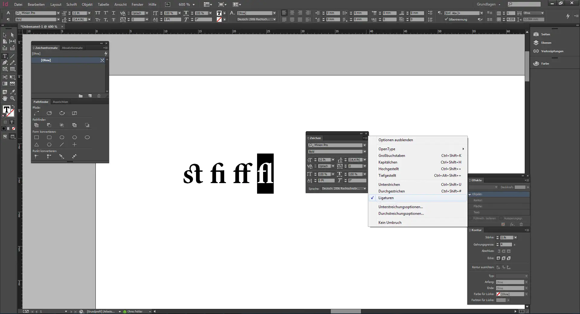 Ligatur 22 Definition von Ligaturen in der Typografie 4