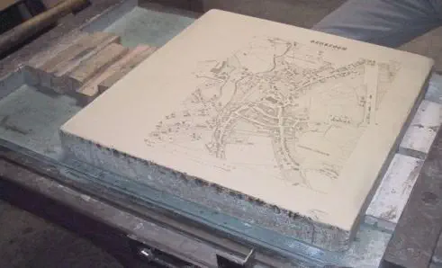 Anwendung des Steins für die Lithographie