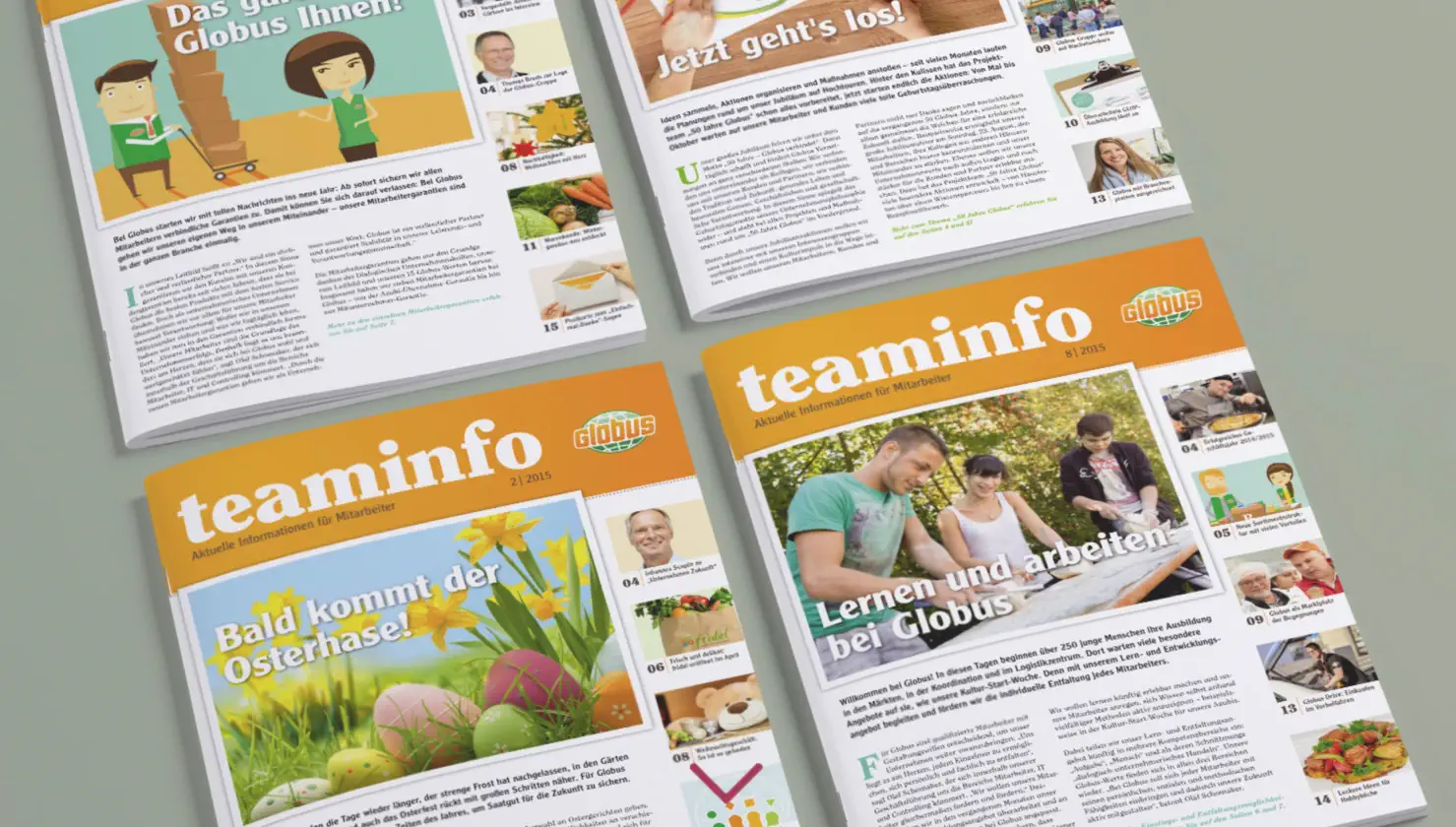 Mitarbeiterzeitung mit InDesign Beispiele 14 Mitarbeiterzeitung mit InDesign Beispiel 2