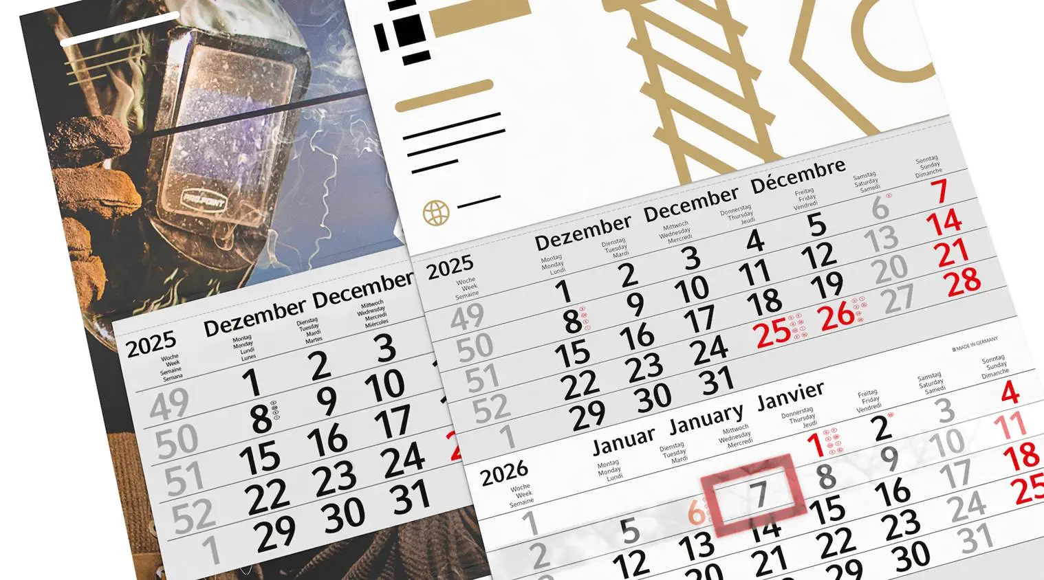 Kalendarium und Datumschieber Kalendarium und Datumschieber