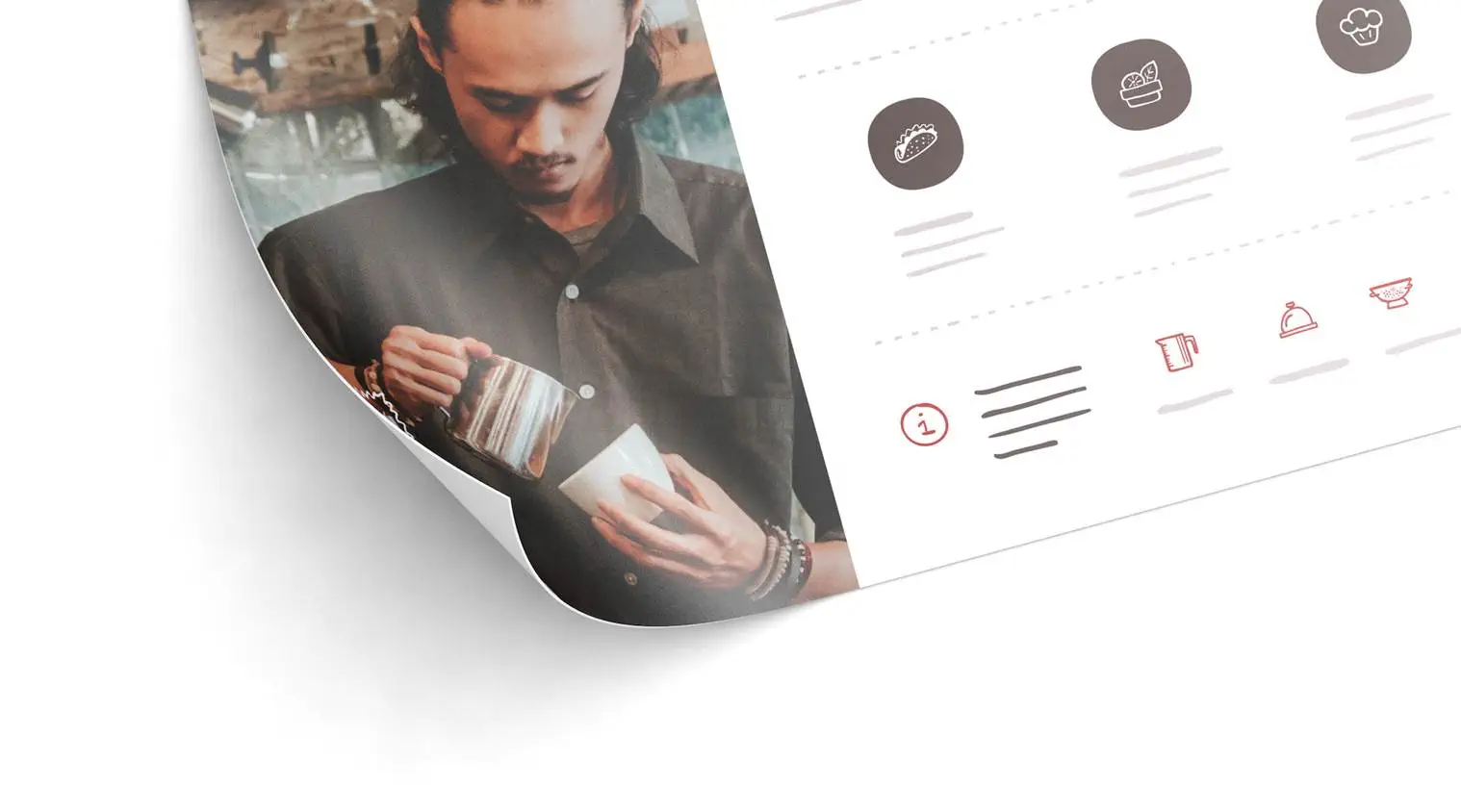 Speisekarten drucken auf Offsetkarton Speisekarten drucken auf Offsetkarton