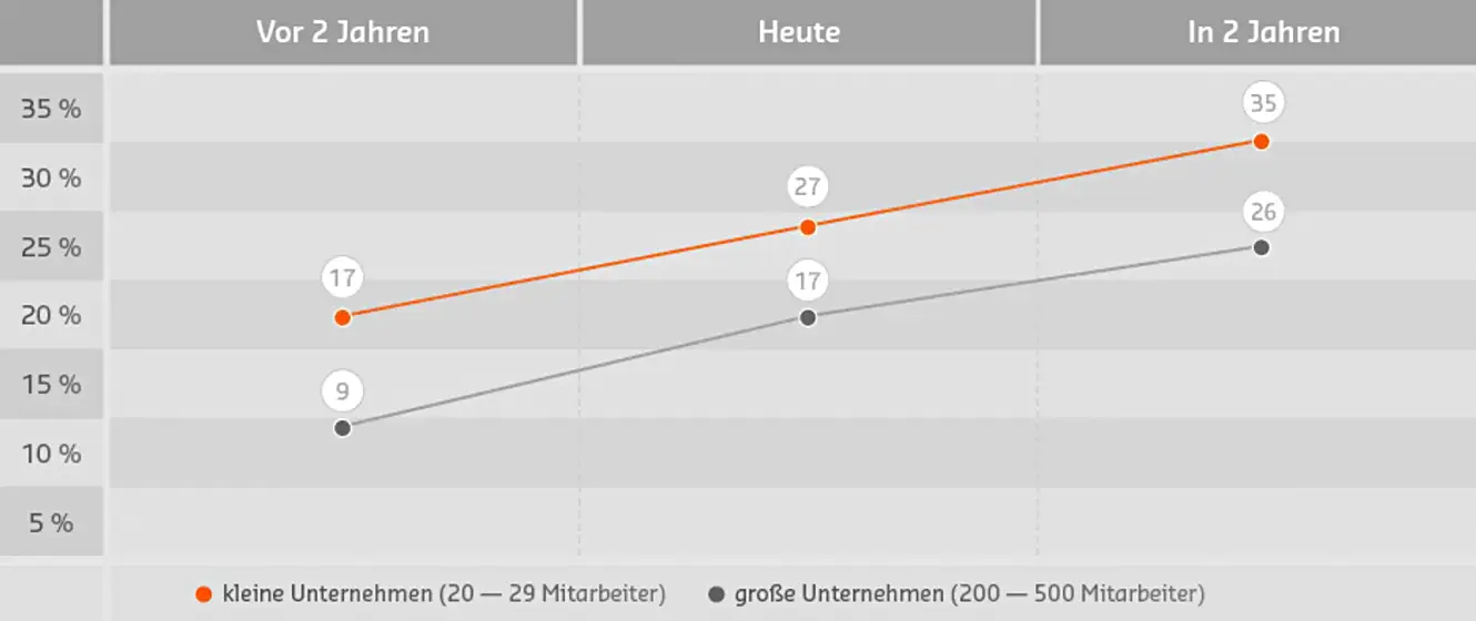 Kleine Unternehmen führen im Online Marketing