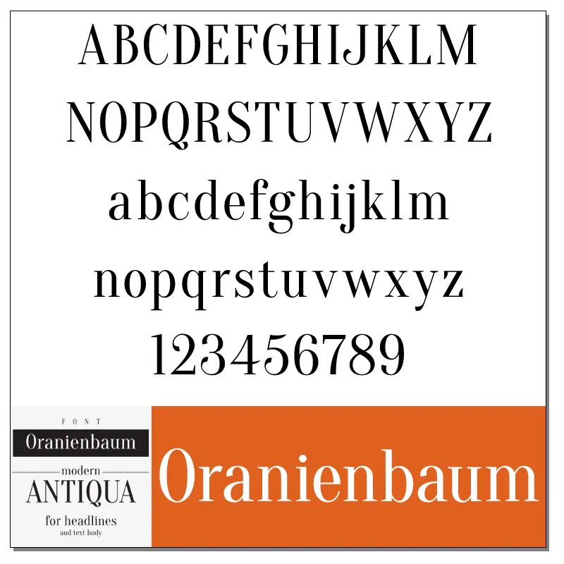 Oranienbaum Font by Ivan Gladkikh